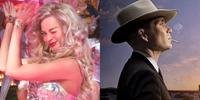 Margot Robbie em 'Barbie' e Cillian Murphy em 'Oppenheimer'