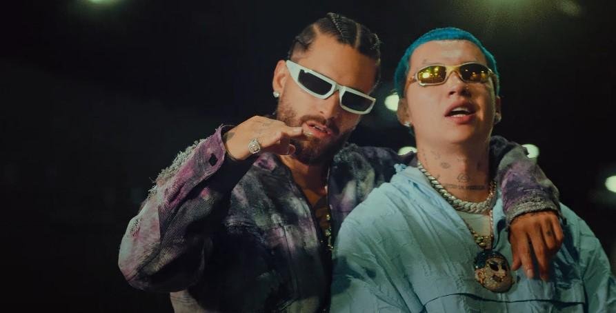 Cena do clipe com Maluma e Blessd