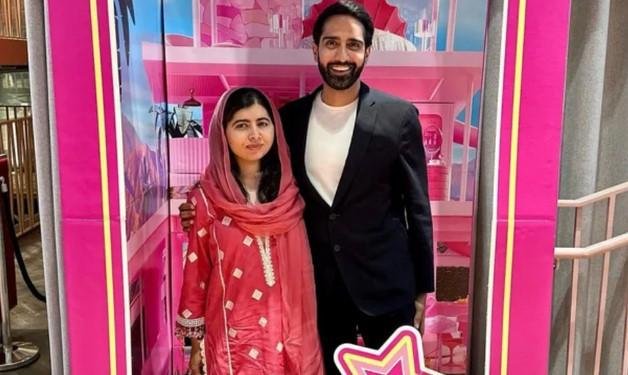 A ativista Malala Yousafzai e o marido, Asser Malik
