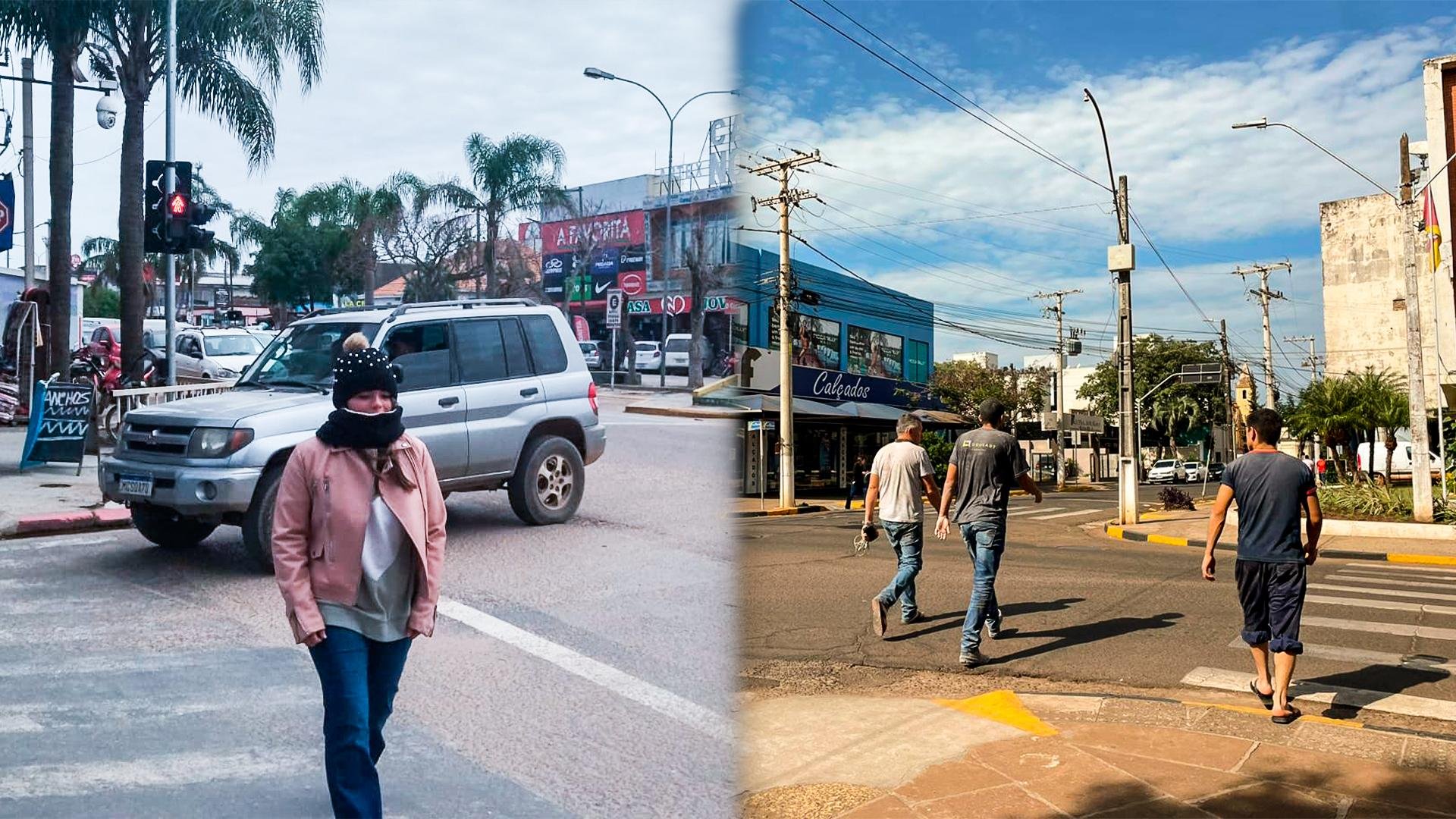 Per&iacute;odo da tarde marcada por uma enorme diferen&ccedil;a de temperatura entre o Sul e o Noroeste ga&uacute;cho
