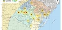 Mapa mostra concentração de laudos na Fronteira Oeste do RS