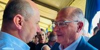 Weber e Alckmin se encontraram durante visita do vice-presidente a Passo Fundo