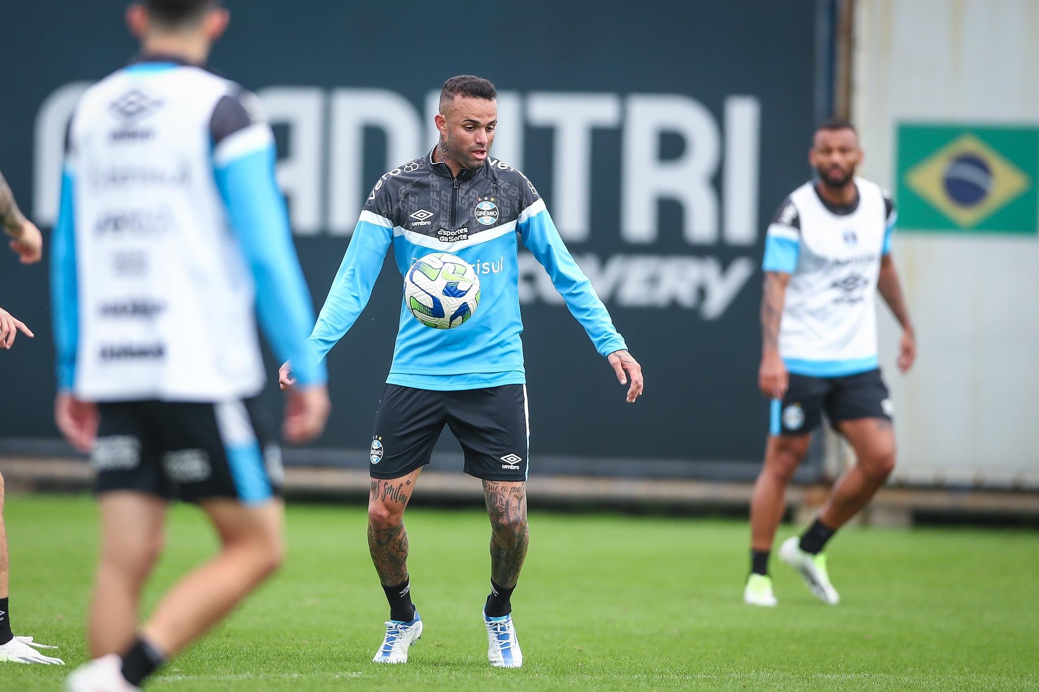 Luan vem treinando em dois turnos no Gr&ecirc;mio