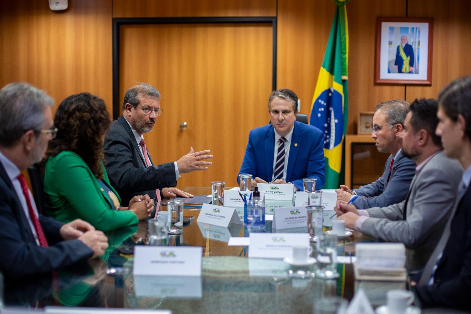 Lindenmeyer esteve no encontro com o ministro Camilo Santana