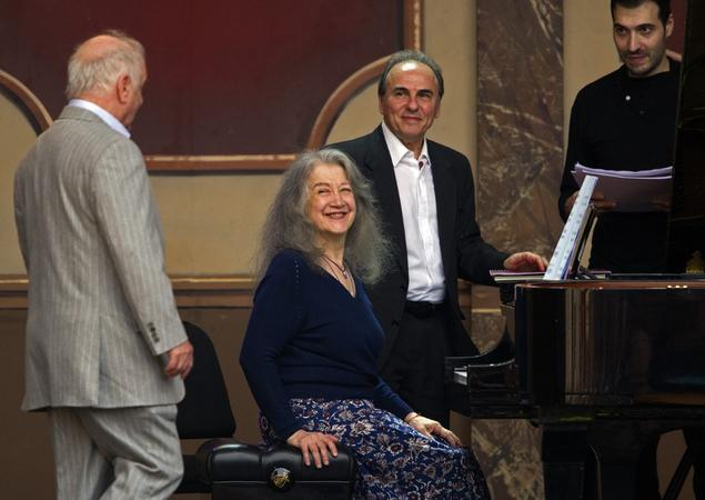 Pianista argentina Martha Argerich em concerto em 2017
