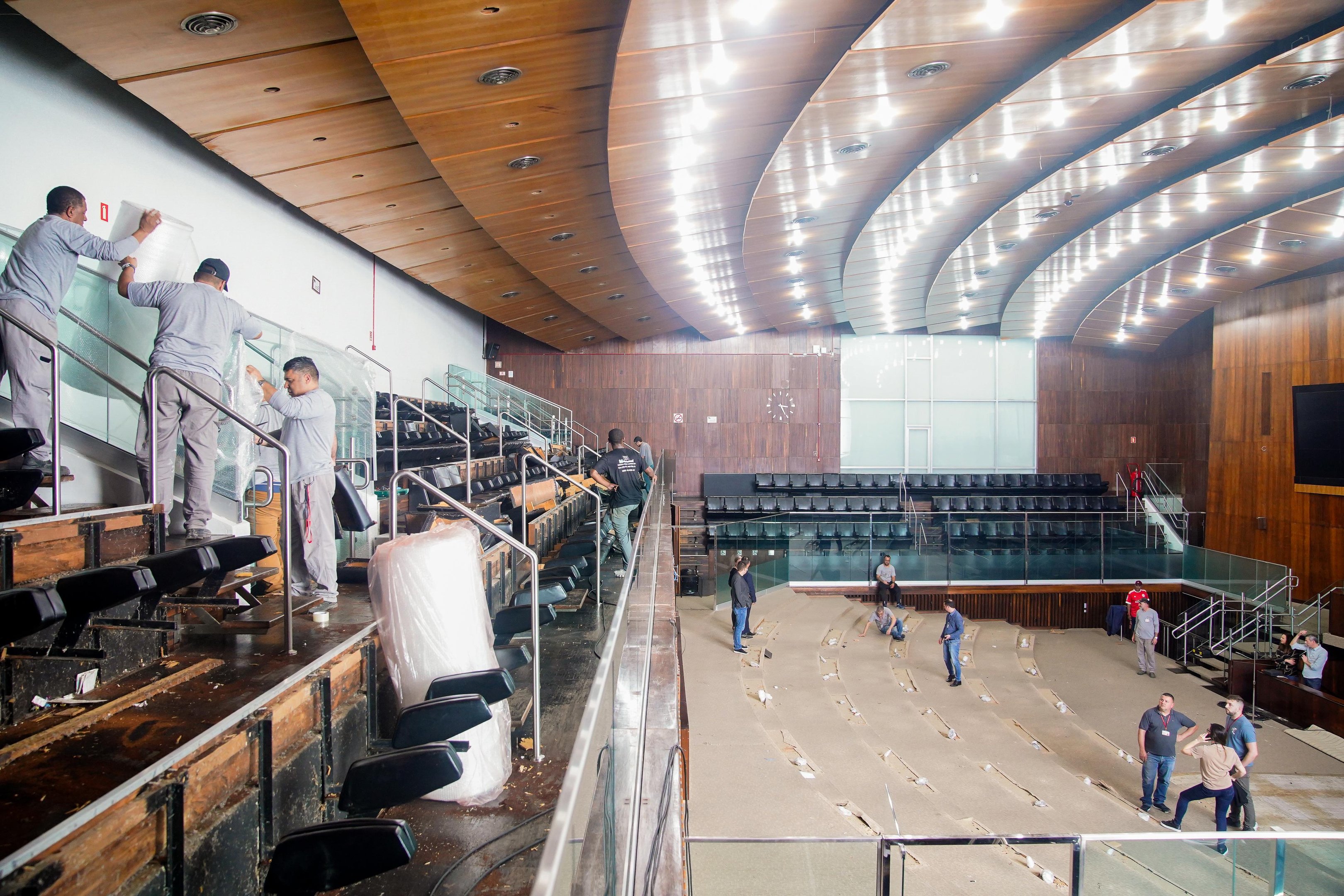 Obras no plen&aacute;rio da Assembleia