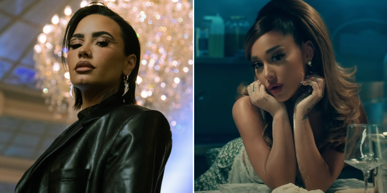 Demi Lovato assinou seu contrato com Scooter Braun e 2019, e Ariana, em 2013