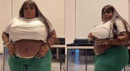 Jojo Todynho mostrou a barriga nos stories do Instagram