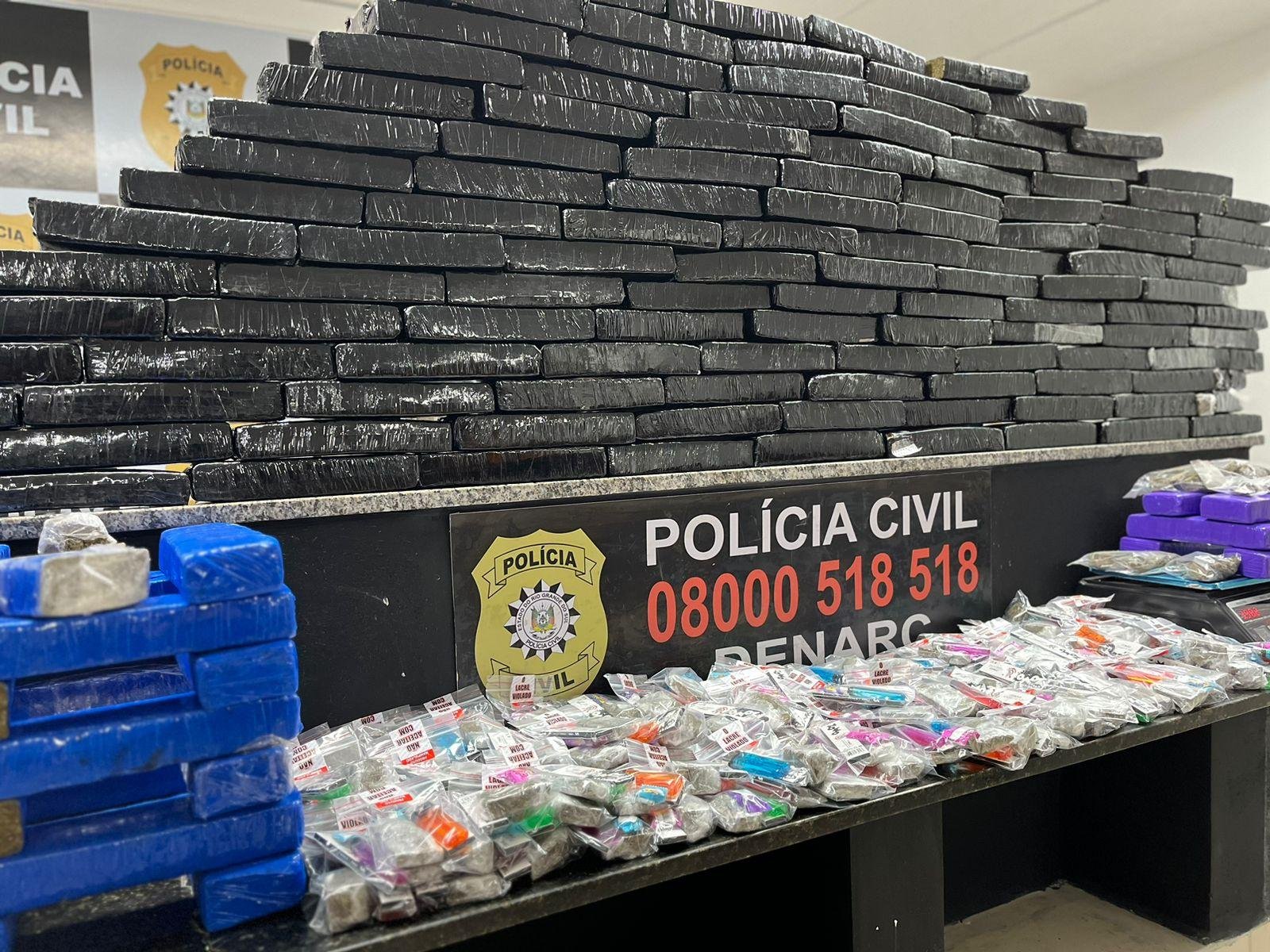 Conforme a Pol&iacute;cia Civil, preju&iacute;zo estimado ao crime organizado supera R$ 150 mil