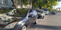 Veículo Fiesta havia sido roubado na cidade de Canoinhas, em Santa Catarina.
