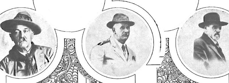 Chefes revolucion&aacute;rios Felippe Portinho, Leonel Rocha e Menna Barreto