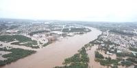 Enchente na bacia do Taquari atingiu cidades e meio rural
