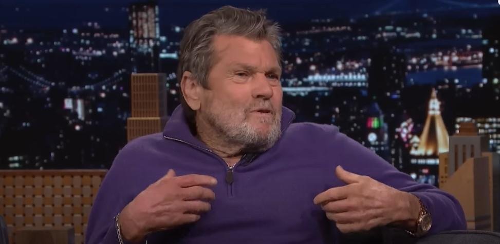 Imagem &eacute; de Jann Wenner no programa The Tonight Show