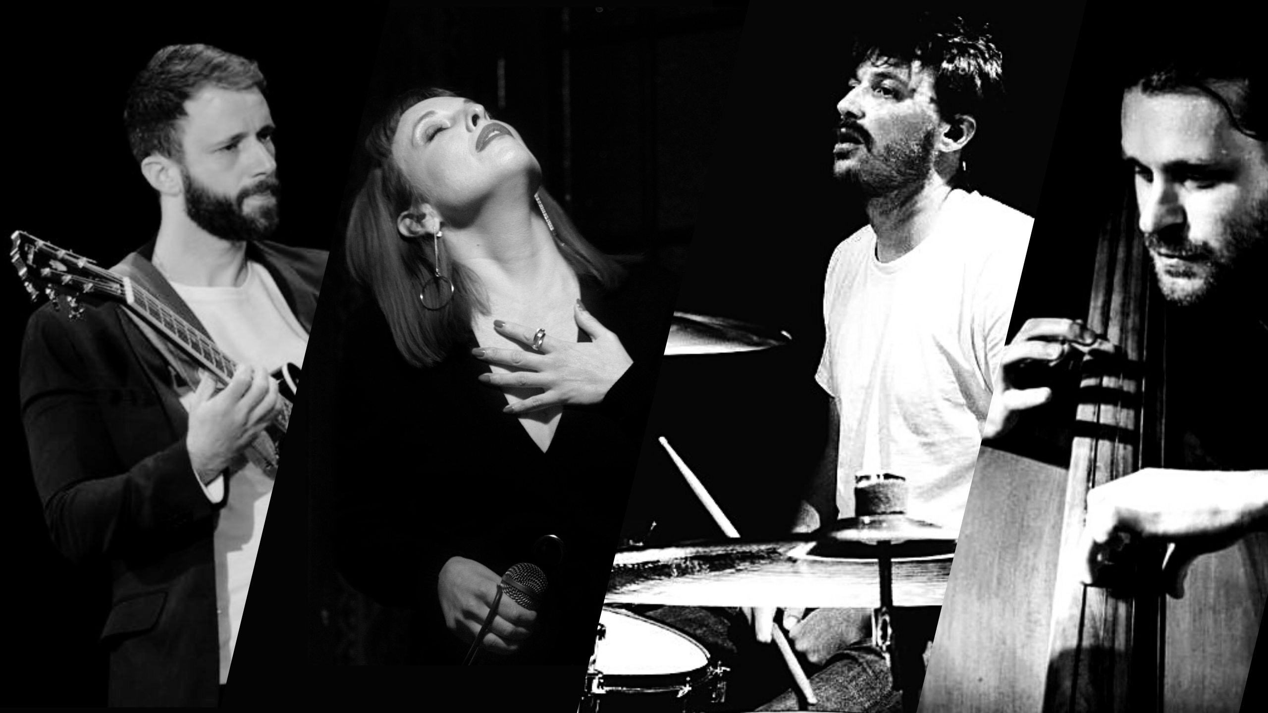Quarteto Bibi Jazz &eacute; formado por Antonio Flores, Bibiana Dulce, Mateus e Rodrigo Arnold