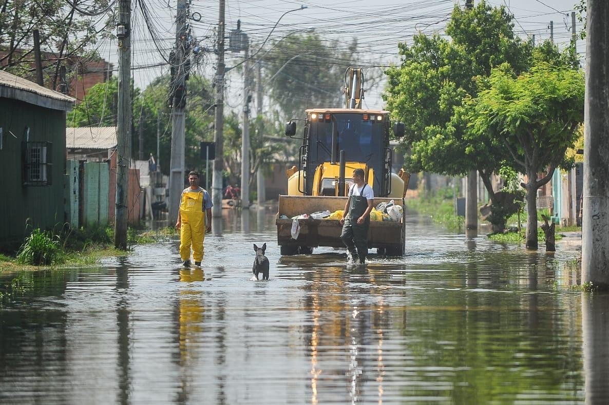 Ruas seguem alagadas em Eldorado do Sul devido &agrave;s enchentes