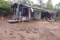 Moradia rural atingida no município de Cruzeiro do Sul