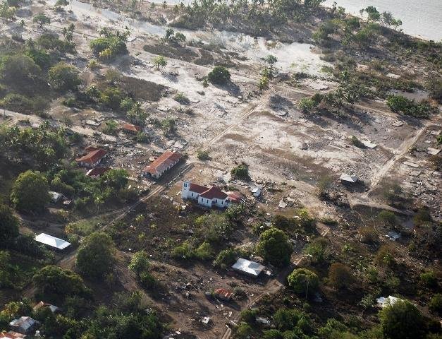 A Ilha de tonga voltou a ser atingida pelos tremores de terra de ontem &agrave; noite