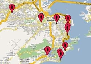 Google monta mapa com locais de competi&ccedil;&atilde;o do Rio-2016