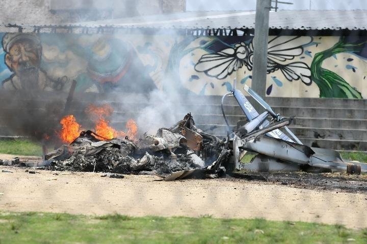 Policiais militares morreram durante a explos&atilde;o do helic&oacute;ptero