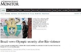 M&iacute;dia internacional segue destacando viol&ecirc;ncia no Rio