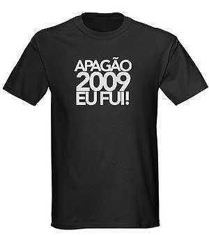 Apag&atilde;o vira tema de camiseta &agrave; venda na internet