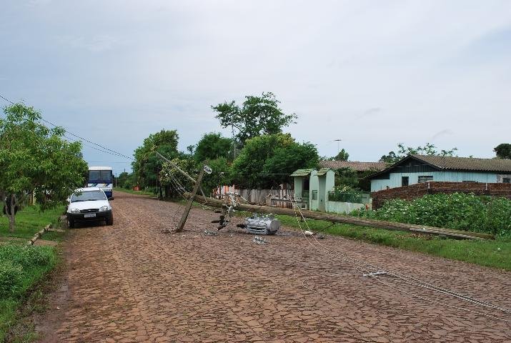 S&atilde;o Borja foi um dos munic&iacute;pios mais atingidos pelos estragos das chuvas dessa madrugada