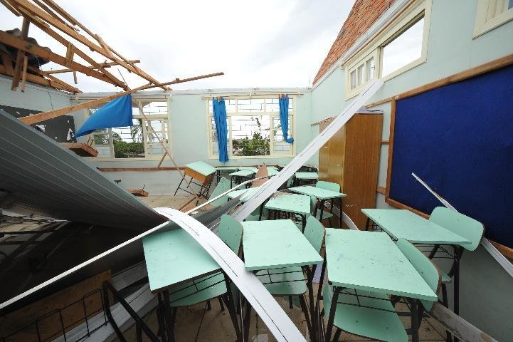 Escolas no Litoral Norte foram bastante atingidas pelas chuvas