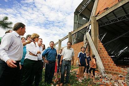 Yeda verificou a situa&ccedil;&atilde;o de munic&iacute;pios atingidos