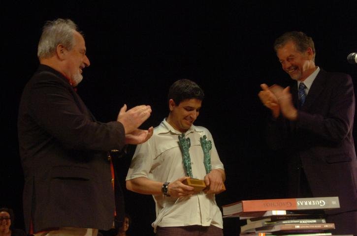 Altair Martins (C) foi o grande vencedor da noite