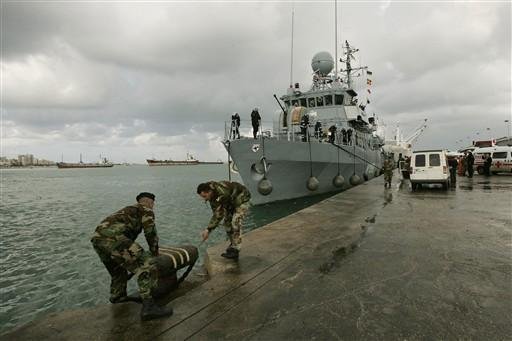 Navio de 12 andares naufragou na S&iacute;ria