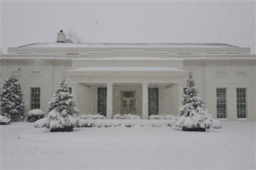 A capital Washington foi uma das cidades mais atingidas pela neve neste fim de semana