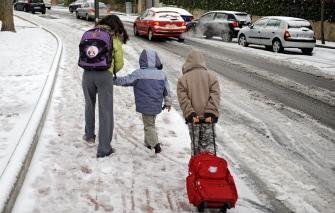 Neve prejudica transportes em Madri