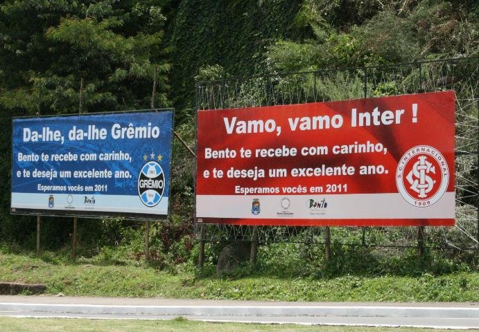 Clima j&aacute; &eacute; de Gre-Nal em Bento Gon&ccedil;alves