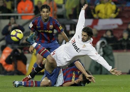 Barcelona, de Ibrahimovic, perdeu em casa para o Sevilla