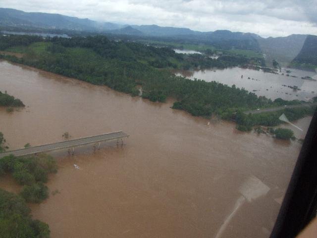 Ponte rompeu em Agudo na ter&ccedil;a-feira
