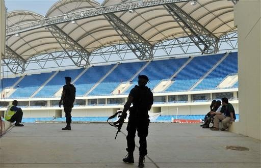 For&ccedil;as de Angola refor&ccedil;am a seguran&ccedil;a em est&aacute;dio de Cabinda