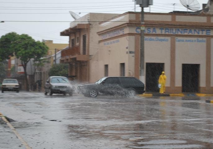A tarde come&ccedil;ou com chuva em S&atilde;o Borja
