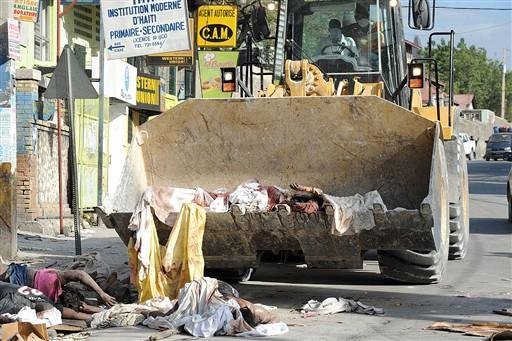 Haiti j&aacute; enterrou 7 mil em vala comum, diz presidente