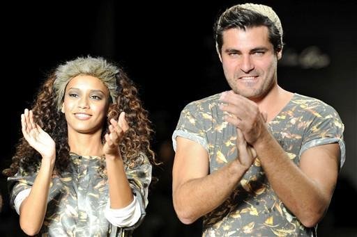 Ta&iacute;s Ara&uacute;jo e Thiago Lacerda desfilaram no Fashion Rio