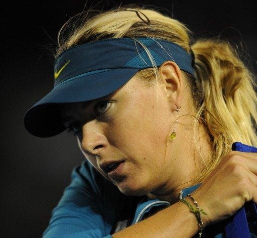 a russa Maria Sharapova decepcionou e foi eliminada 