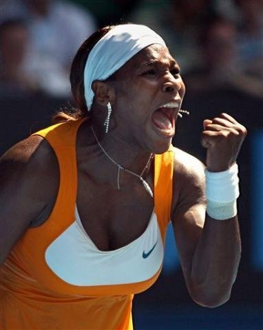 Serena (foto) e Henin batem chinesas e v&atilde;o &agrave; final na Austr&aacute;lia