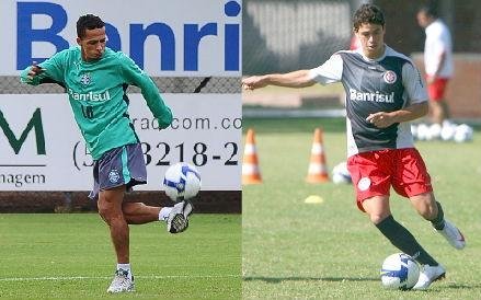 Souza e Giuliano ser&atilde;o respons&aacute;veis por armar as jogadas de ataque de Gr&ecirc;mio e Inter no Gre-Nal deste domingo, em Erechim