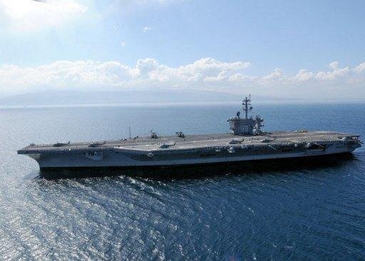 EUA retiram porta-avi&otilde;es Vinson de opera&ccedil;&otilde;es no Haiti