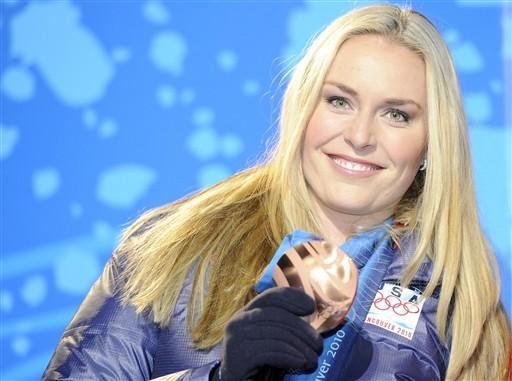 Lindsey Vonn decepciona e leva bronze em Vancouver