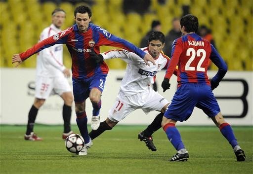 CSKA e Sevilla empataram na R&uacute;ssia