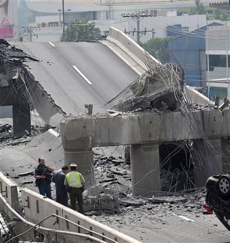 Ponte desabou na capital chilena