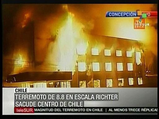 Emissoras de televis&atilde;o transmitem imagens
