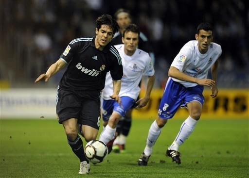 Kak&aacute; marcou na goleada do Real Madrid sobre o Tenerife