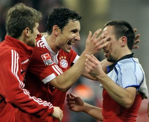 Rib&eacute;ry marcou o gol da vit&oacute;ria do Bayern sobre o Hamburgo