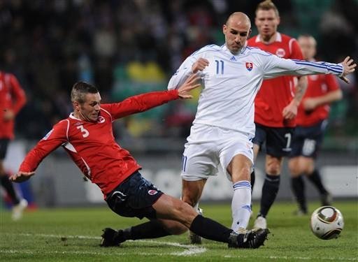 Por causa de um &uacute;nico gol, a Eslov&aacute;quia foi derrotada pela Noruega em Zilina